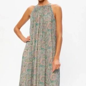All Saints Multicolor Paisley Maxi Dress